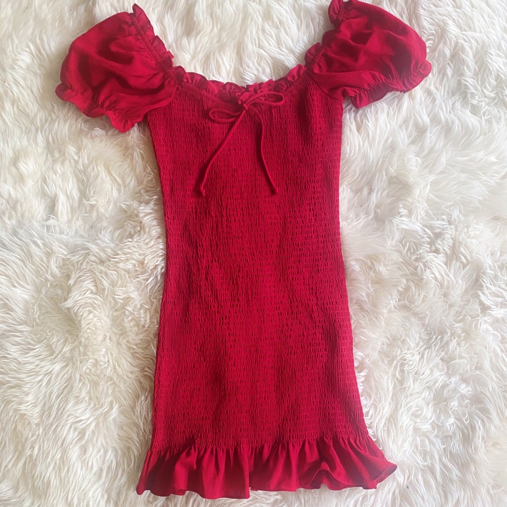 Cotton Candy LA smocked mini dress